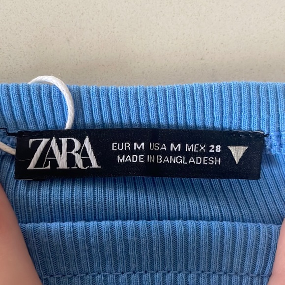 Zara blue cropped tank - Picture 4 of 4